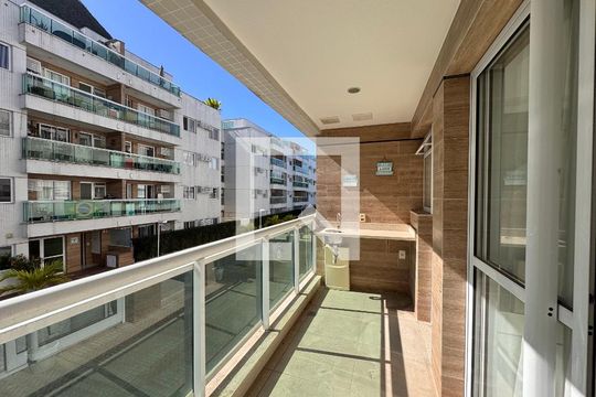 Varanda de apartamento à venda com 3 quartos, 78m² em Vargem Pequena, Rio de Janeiro
