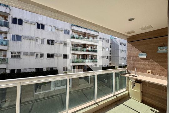Varanda de apartamento à venda com 3 quartos, 78m² em Vargem Pequena, Rio de Janeiro