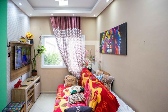 Sala de apartamento à venda com 1 quarto, 42m² em Campanário, Diadema