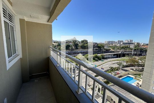 Varanda da Sala de apartamento para alugar com 2 quartos, 48m² em Del Castilho, Rio de Janeiro