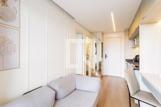 Sala de apartamento à venda com 1 quarto, 30m² em Moema, São Paulo