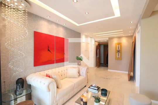 Sala de apartamento para alugar com 2 quartos, 90m² em Barra da Tijuca, Rio de Janeiro