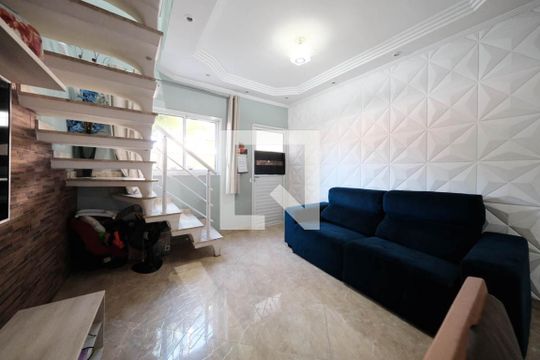 Sala/Cozinha de casa de condomínio à venda com 2 quartos, 52m² em Jardim Sao Nicolau, São Paulo