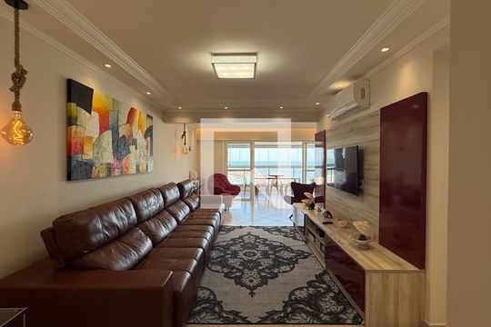 Sala de apartamento para alugar com 4 quartos, 70m² em Centro, Guarujá