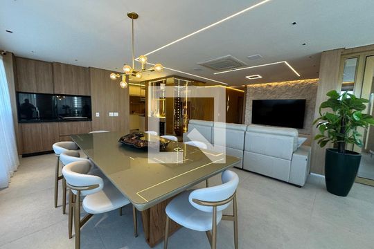 Sala de apartamento para alugar com 3 quartos, 175m² em Alphaville Conde Ii, Barueri