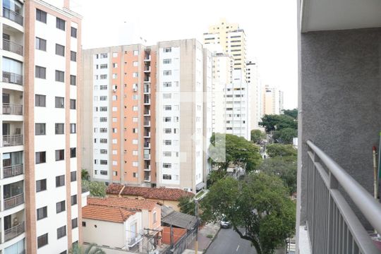 Varanda da Sala de apartamento para alugar com 1 quarto, 28m² em Pompeia, São Paulo