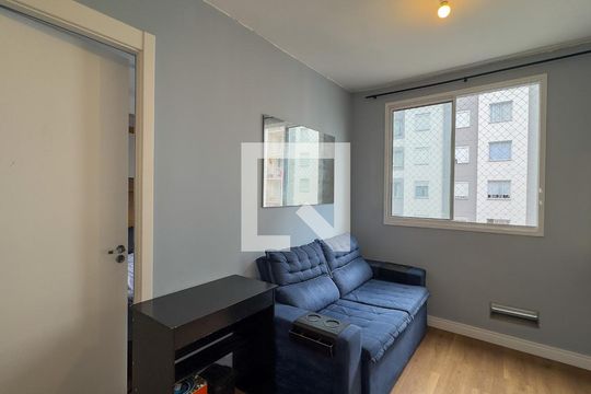Sala e Cozinha de apartamento para alugar com 1 quarto, 25m² em Santo Amaro, São Paulo