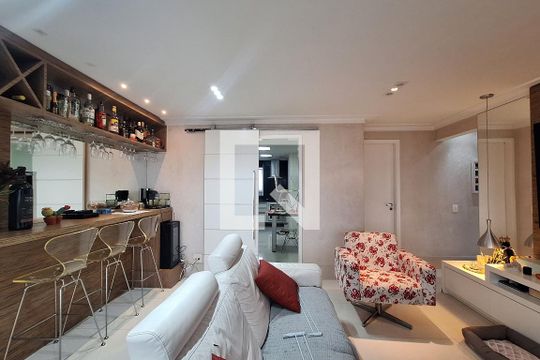 Sala  de apartamento à venda com 4 quartos, 127m² em Centro, Santo André