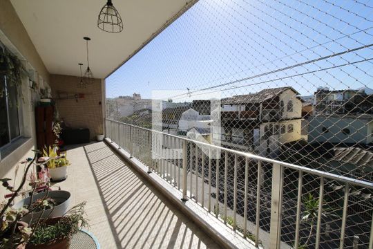 Varanda da Sala de apartamento para alugar com 3 quartos, 100m² em Taquara, Rio de Janeiro