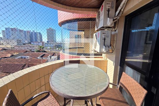 Varanda de apartamento para alugar com 2 quartos, 80m² em Vilamar, Praia Grande