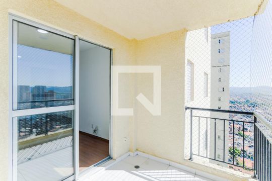 Varanda da Sala de apartamento para alugar com 3 quartos, 76m² em Picanço, Guarulhos