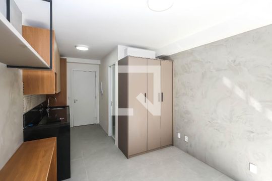 Quarto e Cozinha de kitnet/studio para alugar com 1 quarto, 24m² em Jardim Vila Mariana, São Paulo