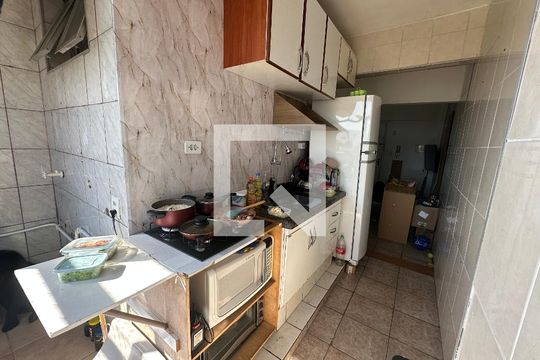 Cozinha/Área de serviço de apartamento para alugar com 2 quartos, 60m² em Centro, São Vicente