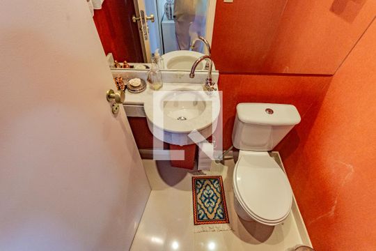 Lavabo de apartamento à venda com 3 quartos, 97m² em Vila Gumercindo, São Paulo