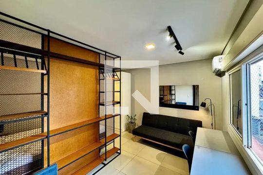 Quarto / Sala  de kitnet/studio para alugar com 1 quarto, 37m² em Hamburgo Velho, Novo Hamburgo