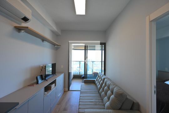 Sala de apartamento à venda com 1 quarto, 43m² em Vila Clementino, São Paulo