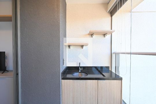 Varanda de apartamento à venda com 1 quarto, 43m² em Vila Clementino, São Paulo