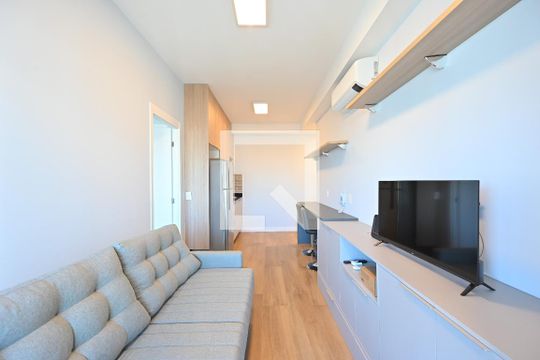 Sala de apartamento à venda com 1 quarto, 43m² em Vila Clementino, São Paulo
