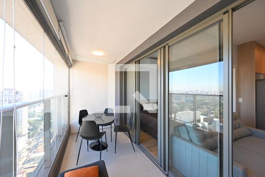 Varanda de apartamento à venda com 1 quarto, 43m² em Vila Clementino, São Paulo