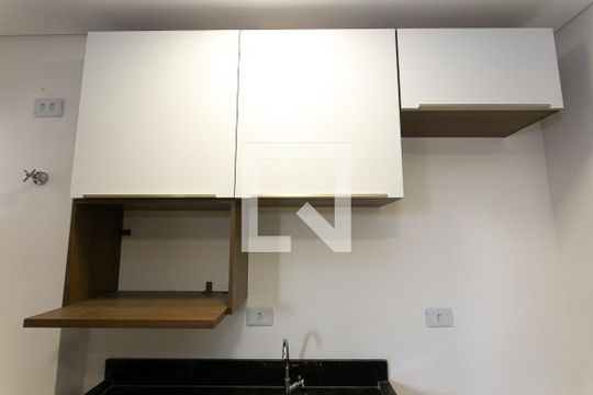 Cozinha - Armários de apartamento para alugar com 1 quarto, 30m² em Cidade Mãe do Céu, São Paulo