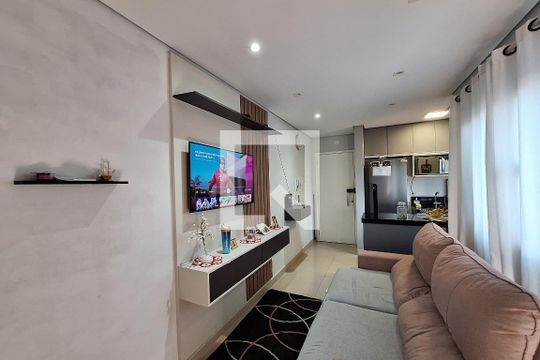 Sala  de apartamento à venda com 2 quartos, 96m² em Bangú, Santo André