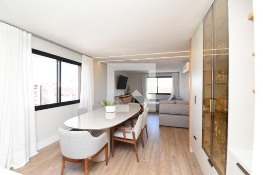 Sala de apartamento à venda com 4 quartos, 164m² em Cabral, Curitiba