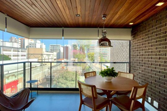 Varanda de apartamento para alugar com 1 quarto, 70m² em Pinheiros, São Paulo