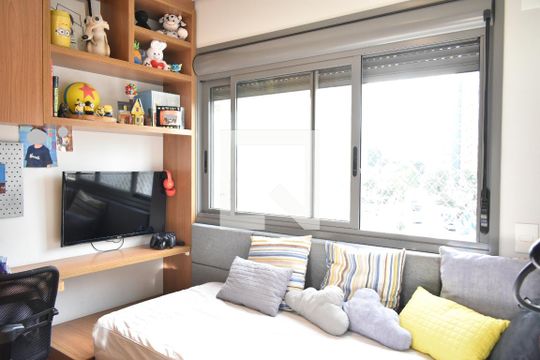 Suíte 1 de apartamento à venda com 3 quartos, 130m² em Mirandópolis, São Paulo