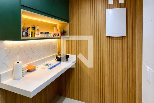 Cozinha de apartamento à venda com 3 quartos, 106m² em Botafogo, Rio de Janeiro