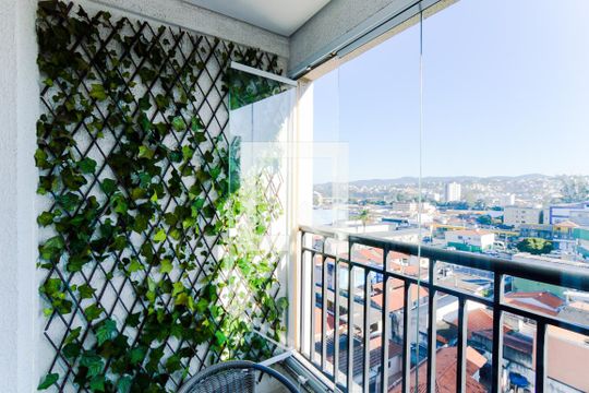 Varanda da Sala  de apartamento à venda com 2 quartos, 58m² em Vila Renata, Guarulhos
