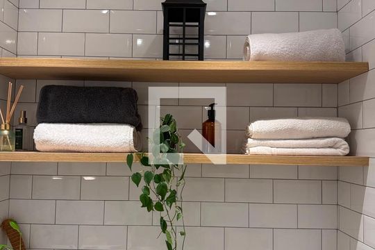 Banheiro de apartamento à venda com 1 quarto, 60m² em Campos Elíseos, São Paulo