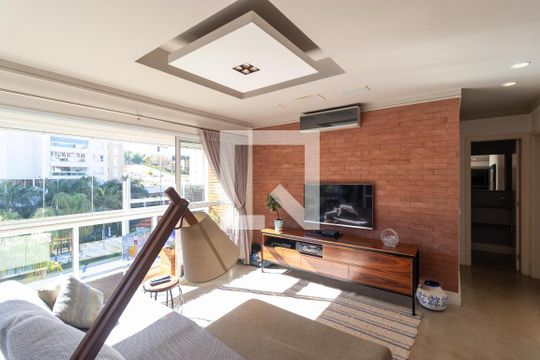 Salas de apartamento para alugar com 2 quartos, 103m² em Jardim Madalena, Campinas