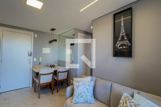 Sala e Cozinha de apartamento à venda com 2 quartos, 36m² em Vila Cruzeiro, São Paulo