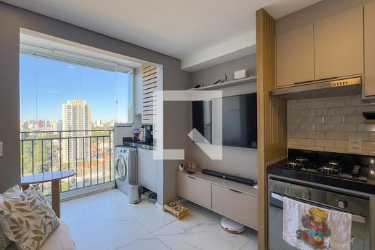 Sala e Cozinha de apartamento à venda com 2 quartos, 36m² em Vila Cruzeiro, São Paulo