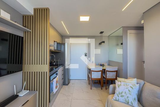 Sala e Cozinha de apartamento à venda com 2 quartos, 36m² em Vila Cruzeiro, São Paulo