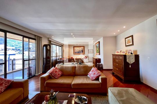 Sala de apartamento à venda com 3 quartos, 280m² em Lagoa, Rio de Janeiro