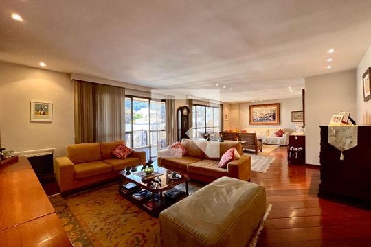 Sala  de apartamento à venda com 3 quartos, 280m² em Lagoa, Rio de Janeiro