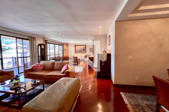 Sala  de apartamento à venda com 3 quartos, 280m² em Lagoa, Rio de Janeiro