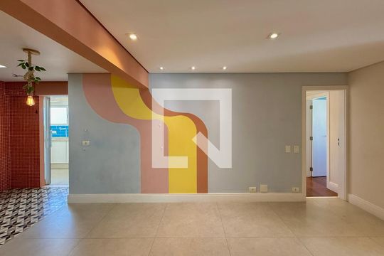 Sala  de apartamento à venda com 3 quartos, 215m² em Brooklin, São Paulo