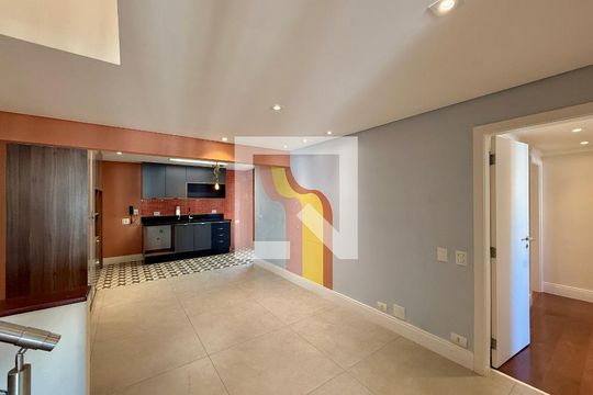 Sala  de apartamento à venda com 3 quartos, 215m² em Brooklin, São Paulo