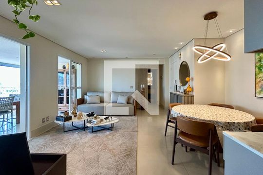 Sala de apartamento à venda com 3 quartos, 122m² em Vila Regente Feijó, São Paulo