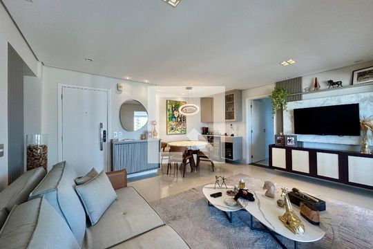 Sala de apartamento à venda com 3 quartos, 122m² em Vila Regente Feijó, São Paulo