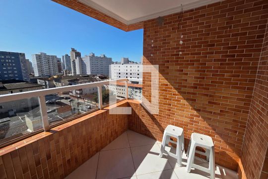 Varanda de apartamento para alugar com 2 quartos, 70m² em Cidade Ocian, Praia Grande