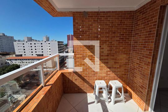 Varanda de apartamento para alugar com 2 quartos, 70m² em Cidade Ocian, Praia Grande