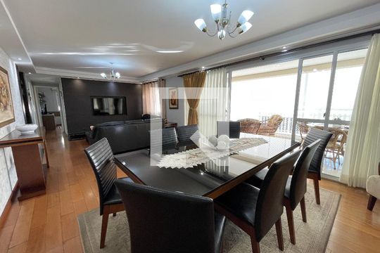 Sala de apartamento para alugar com 3 quartos, 134m² em Jardim Olympia, São Paulo