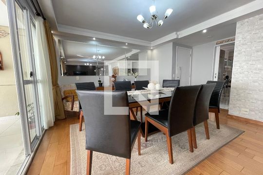 Sala de apartamento para alugar com 3 quartos, 134m² em Jardim Olympia, São Paulo