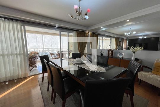 Sala de apartamento para alugar com 3 quartos, 134m² em Jardim Olympia, São Paulo