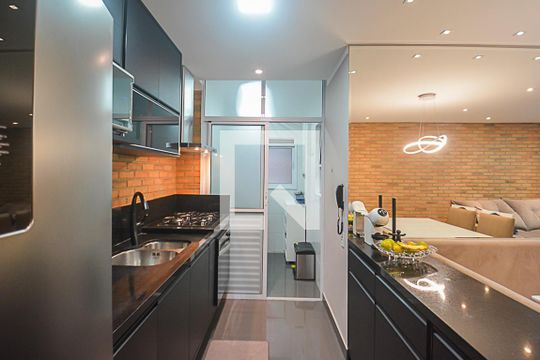 Cozinha de apartamento à venda com 3 quartos, 80m² em Rudge Ramos, São Bernardo do Campo