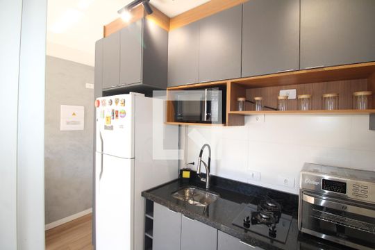 Sala / Cozinha de apartamento à venda com 1 quarto, 30m² em Vila Pauliceia, São Paulo