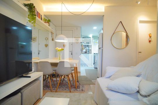 sala de apartamento à venda com 2 quartos, 43m² em Santos Dumont, São Leopoldo